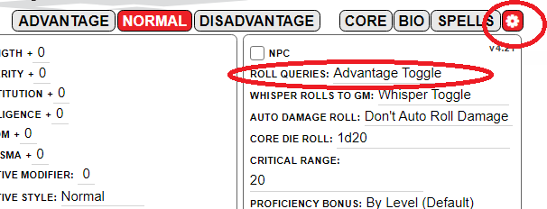 Community Forums: Macro a toggle for advantage/normal/disadvantage 