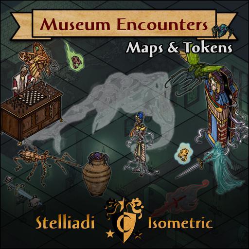 Museum Encounters - isometric maps and tokens pack