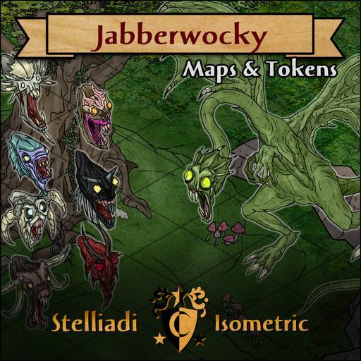 Jabberwocky - isometric maps and tokens pack