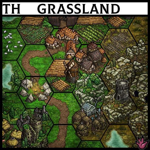Terrain Hexagons: Grassland