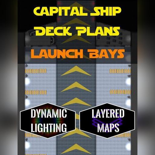  Capital Ship - Launch Bay | Dynamic Lighting 