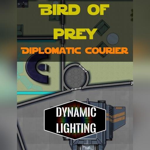  Bird of Prey - Diplomatic Courier Starship | Dynamic Lighting 