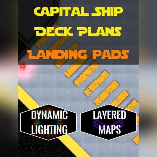 Capital Ship: Landing Pads | Dynamic Lighting 