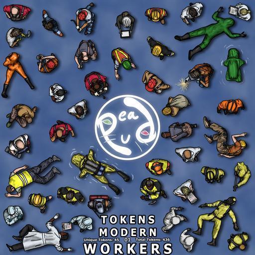 PeaPu's Tokens: Modern 01 — Workers