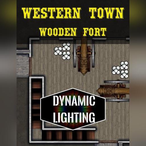 Western Town Wooden Fort | Dynamic Lighting