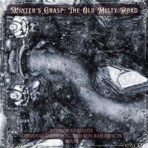 DM Andy Maps - Winter's Grasp: The Old Misty Road