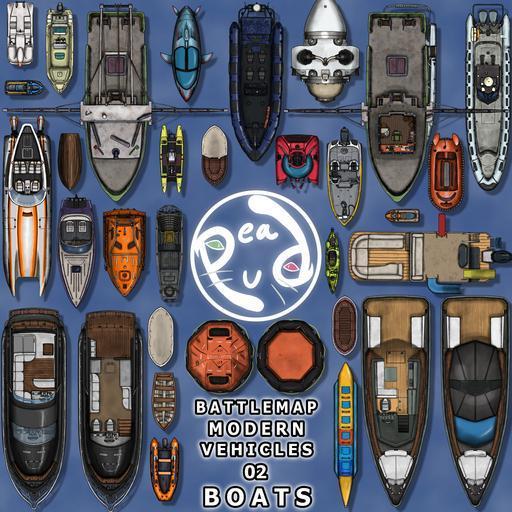 PeaPu's Vehicles: Modern 02 — Boats
