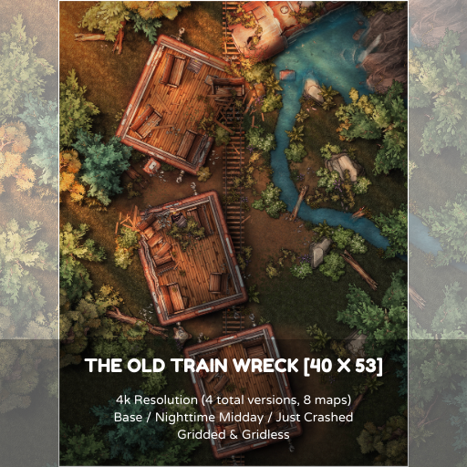 The Old Train Wreck [40 x 53]