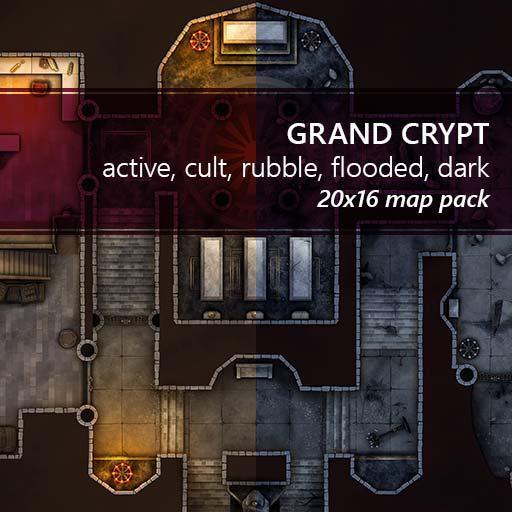 Grand Crypt Battlemaps