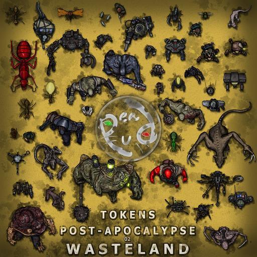 PeaPu's Tokens: Post-Apocalypse 02 — Wastelands
