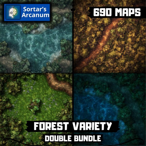 Elevated and Simple Forest Variety Double Bundle - Forest Combat Pack - 690 Maps