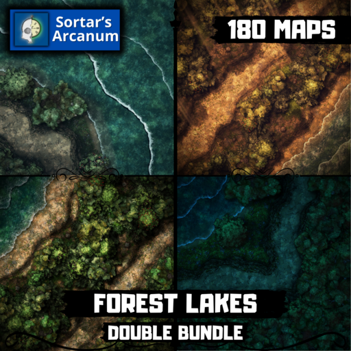 Rough and Winding Forest Lake Roads Double Pack - Forest Combat Pack - 180 Maps