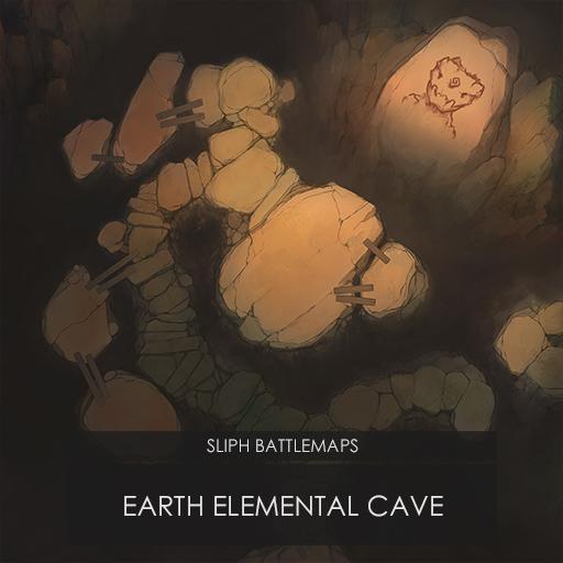 Earth Elemental Cave | Battlemap