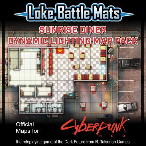 Sunrise Diner - Cyberpunk Dynamic Lighting Map Pack