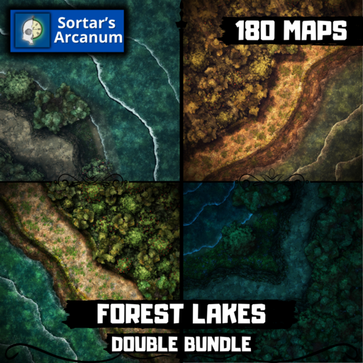 Old and Winding Forest Lake Roads Double Pack - Forest Combat Pack - 180 Maps