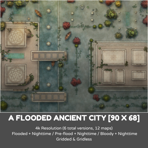 A Flooded Ancient City [90 x 68]