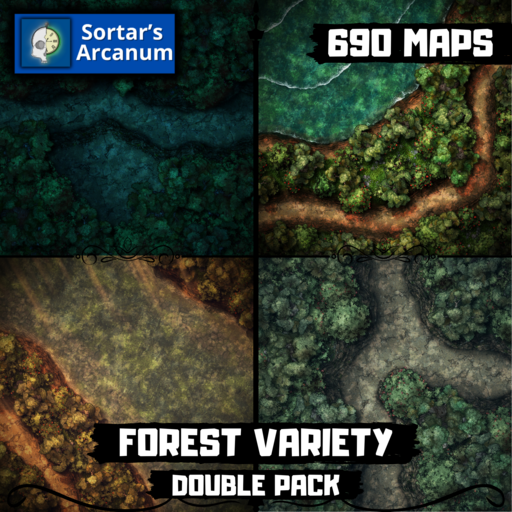 Elevated and Winding Forest Variety Double Bundle - Forest Combat Pack - 690 Maps