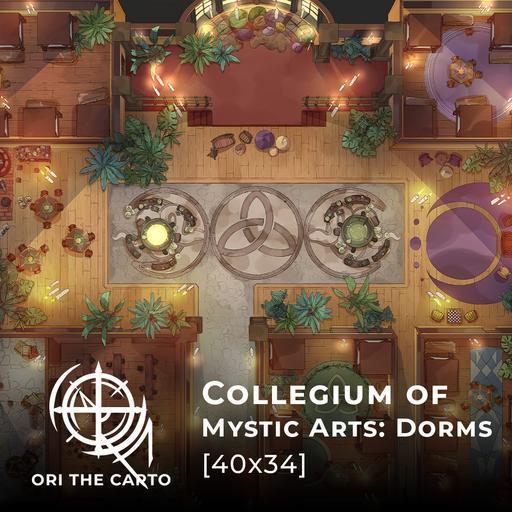 Collegium of Mystic Arts: Dorms - Encounter Map