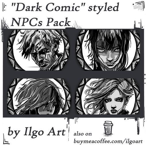 Dark Comic NPC's Pack #6