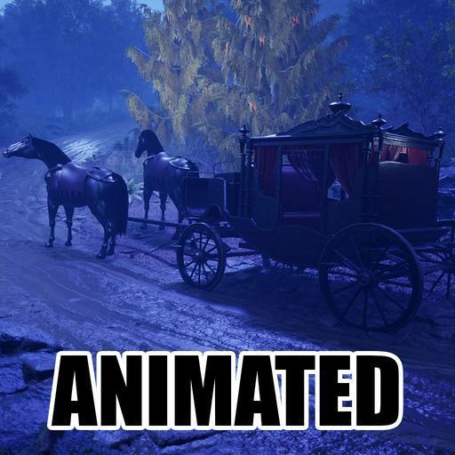 Black Carriage Animated Battlemaps