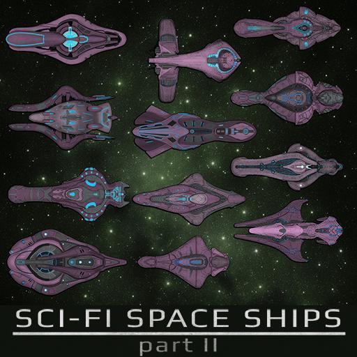 Sci-Fi Space Ships Part II