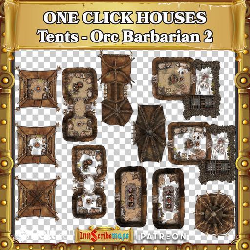 Drag and Drop Houses / Tents - Orc Barbarian 2
