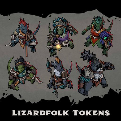 Lizardfolk Tokens