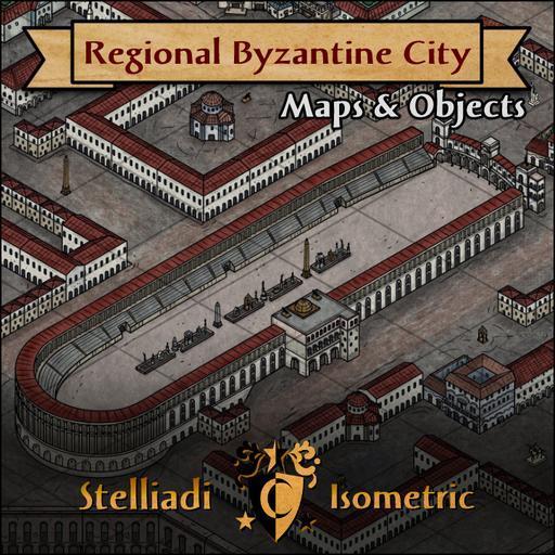 Regional Roman & Byzantine City - overworld isometric maps and objects pack