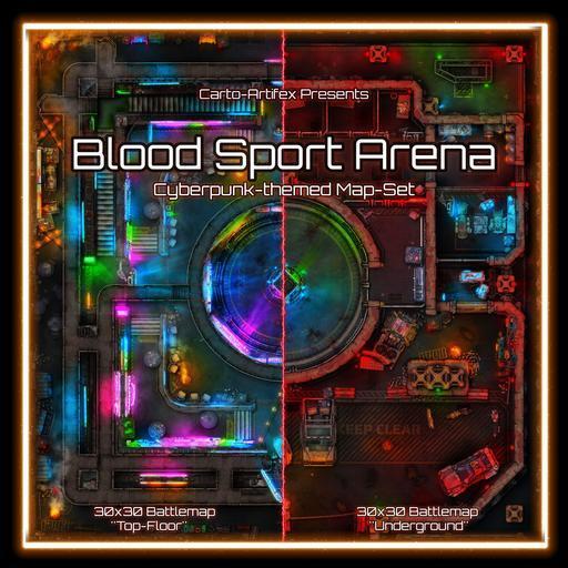 Cyberpunk Blood Sport Arena