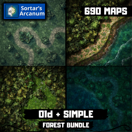 Old and Simple Forest Clearing Variety Double Bundle - Forest Clearing Combat Pack - 690 Maps