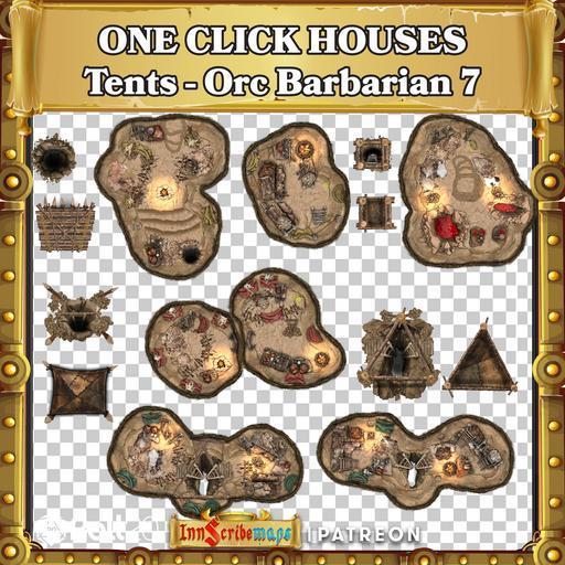 Drag and Drop Houses / Tents - Orc Barbarian Burrows 7