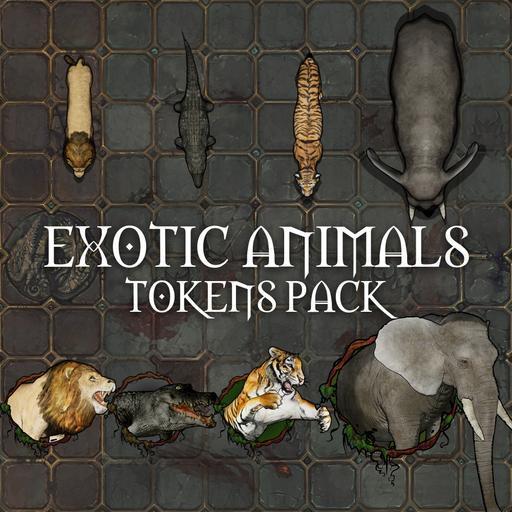Exotic Animals Animated Tokens Pack (36 tokens)