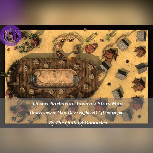 Barbarian Desert Tavern Map