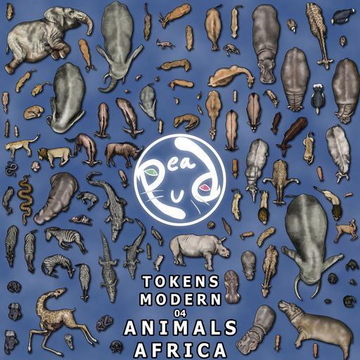  PeaPu's Tokens: Modern 04 — Animals: Africa