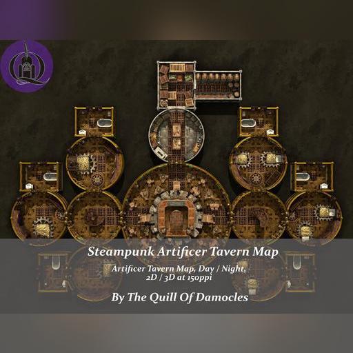 Artificer's Tavern 2-Story Map