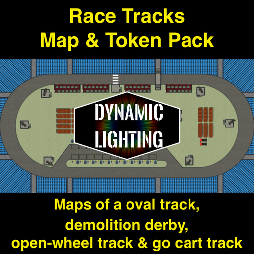 Race Tracks Maps & Tokens | Dynamic Lighting