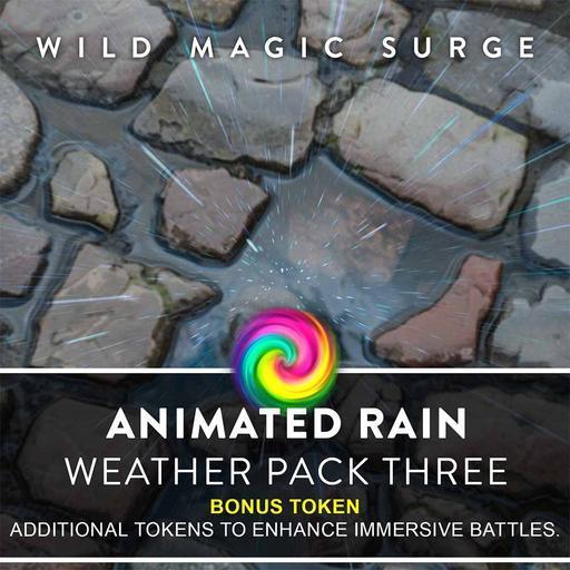 Animated Rain Weather with Bonus Tokens