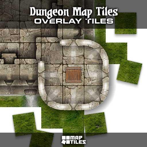 Dungeon Map Tiles - Overlay Tiles