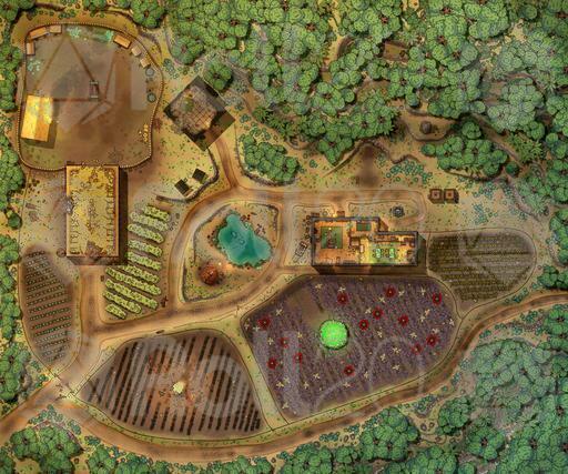 Butterskull Ranch in the jungle [120x100] | Roll20 Marketplace: Digital ...