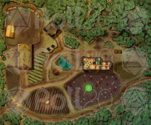 Butterskull Ranch in the jungle [120x100] | Roll20 Marketplace: Digital ...