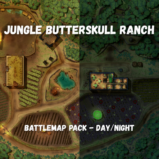 Butterskull Ranch in the jungle [120x100] | Roll20 Marketplace: Digital ...