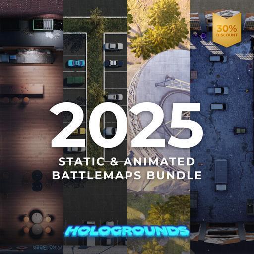 HoloGrounds 2025 Static & Animated Battlemaps Bundle