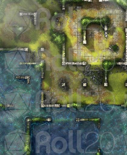 Raid Map Fallen Fallen Ruin | Roll20 Marketplace: Digital goods for online tabletop gaming