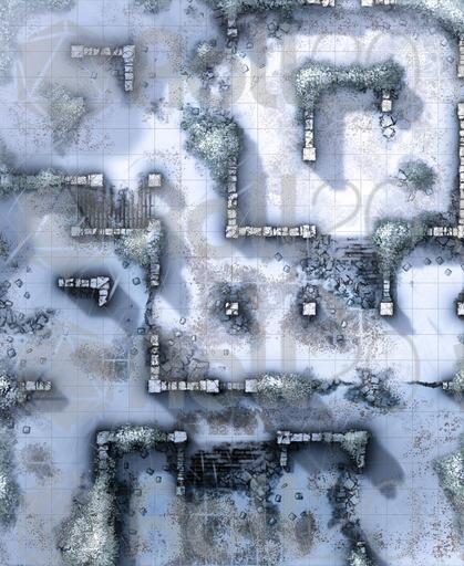 Raid Map Fallen Fallen Ruin | Roll20 Marketplace: Digital goods for online tabletop gaming