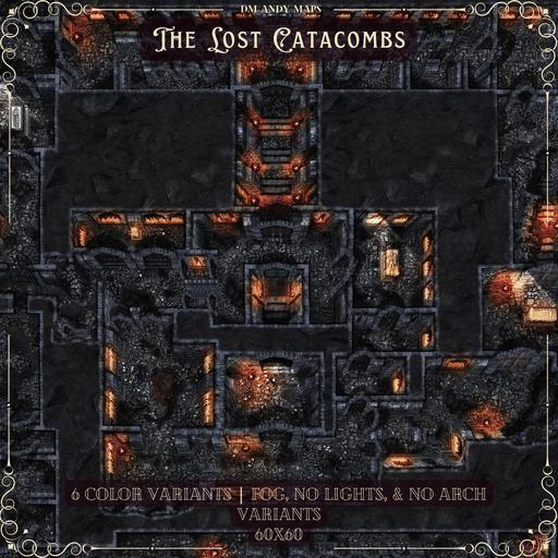 DM Andy Maps - The Lost Catacombs