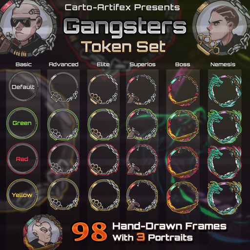 Criminal Gangsters Token-Set