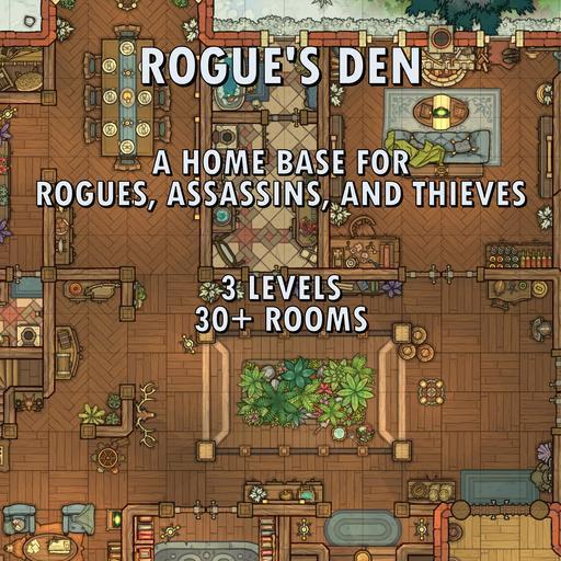 Rogue Base Design Rogue's Den: A Player-owned Base for Rogues | Roll20 Marketplace ...