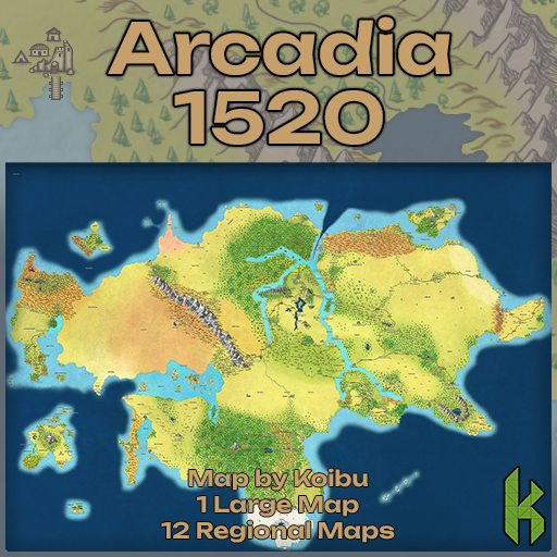 Arcadia Maps: Age of Iron 1520 | Roll20 Marketplace: Digital goods for ...