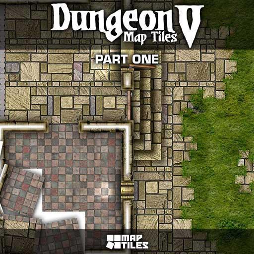 Dungeon Map Tiles V - Part 1