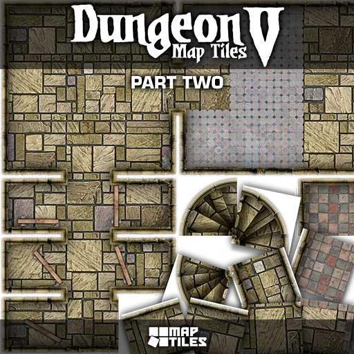 Dungeon Map Tiles V - Part 2